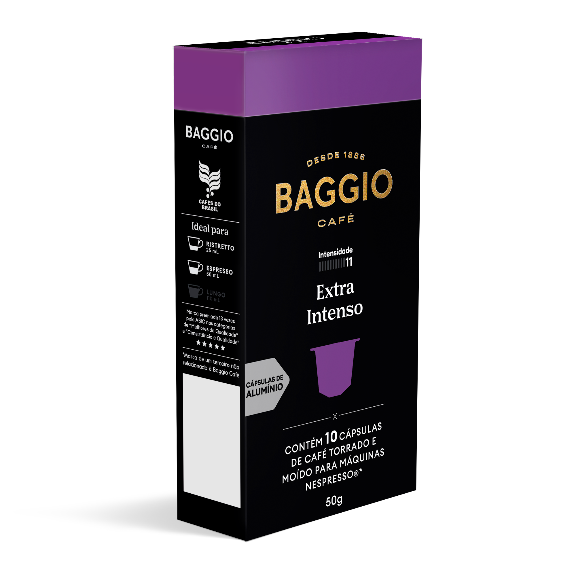 Baggio Extra Intenso - 10 Cápsulas p/ Nespresso*