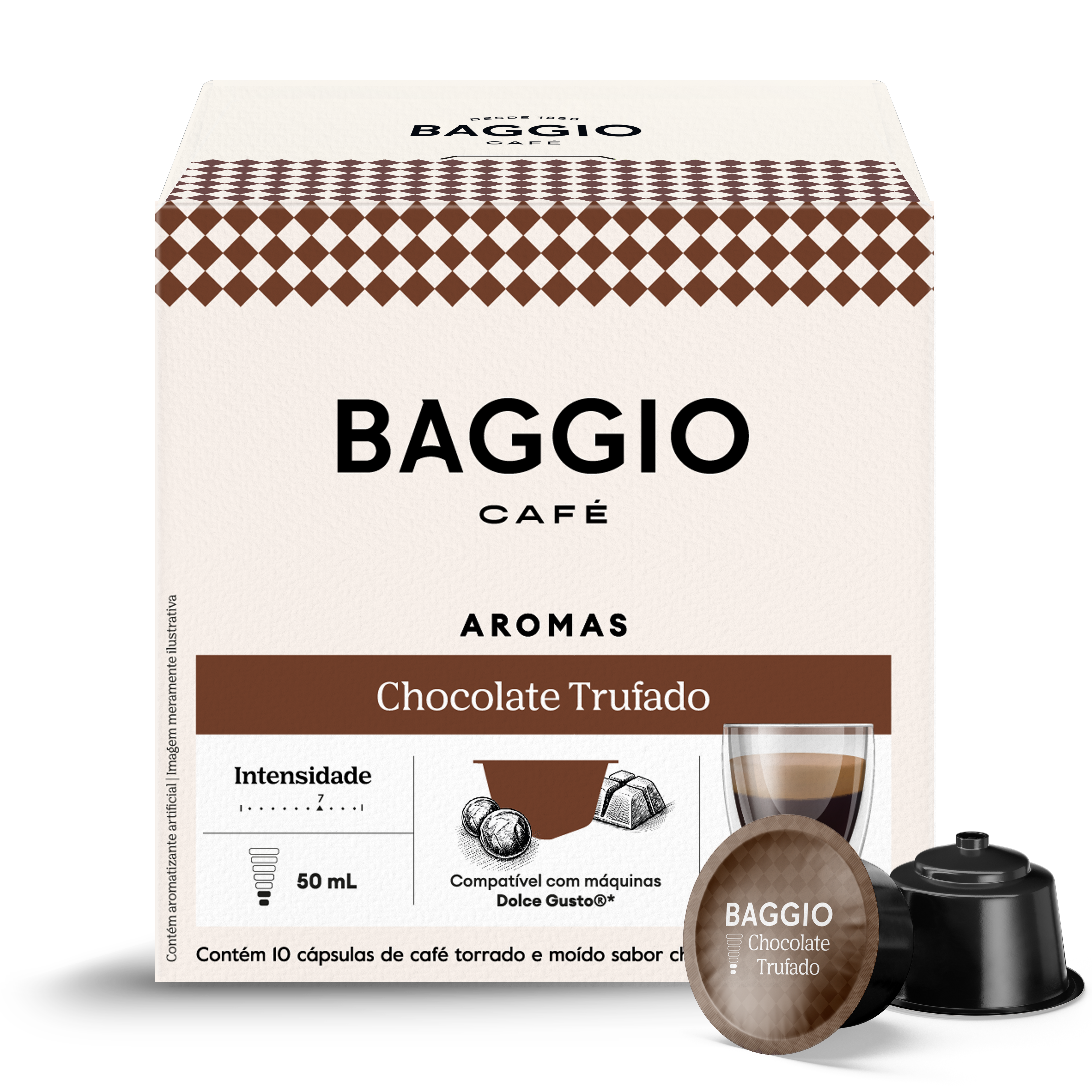 Baggio Aromas Chocolate Trufado - 10 Cápsulas para Dolce Gusto*