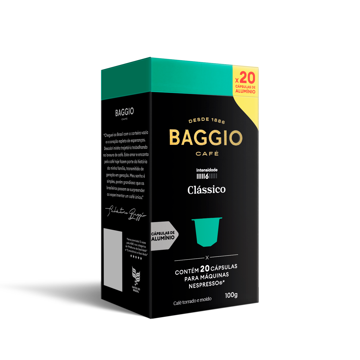 Baggio Clássico - 20 Cápsulas p/ Nespresso*