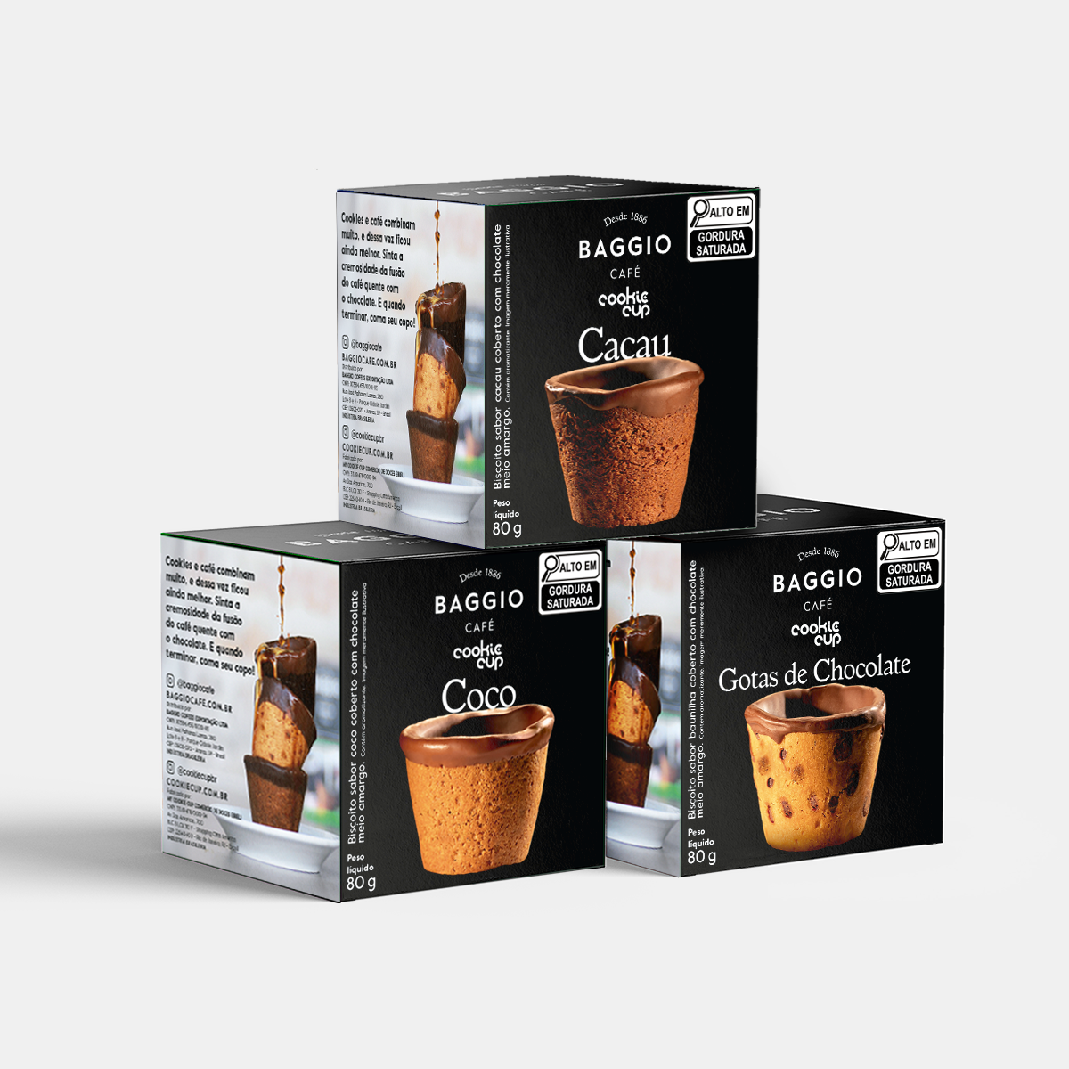 Kit Baggio Café Cápsulas + Cookie Cups